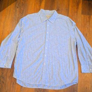Pronto Uomo Men's Long Sleeve Dress Shirt (Size: 3X)